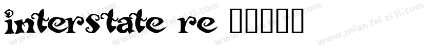 interstate re字体转换